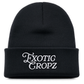 Exotic Cropz Logo Black Beanie