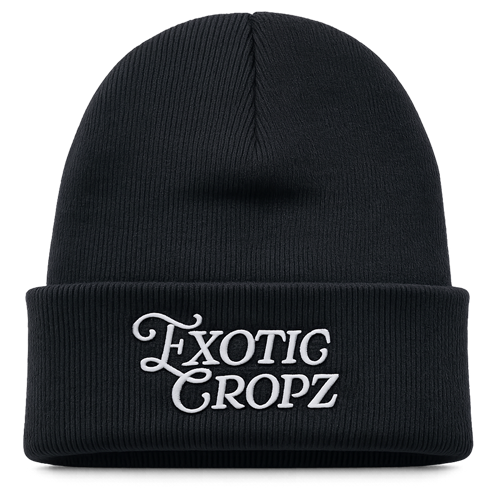 Exotic Cropz Logo Black Beanie